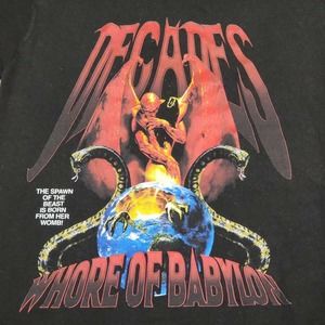 Decades Wore of Babylon Naked Sexy Babe Devil Metal Band Mens T Shirt S Small